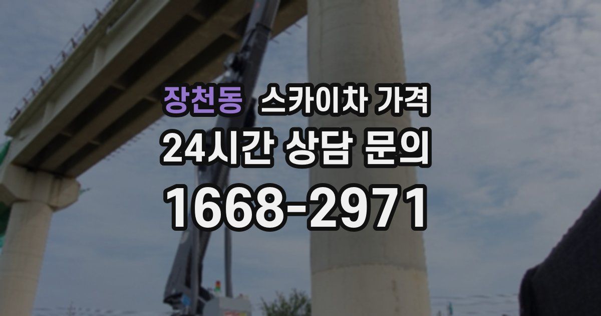 장천동 스카이차 가격