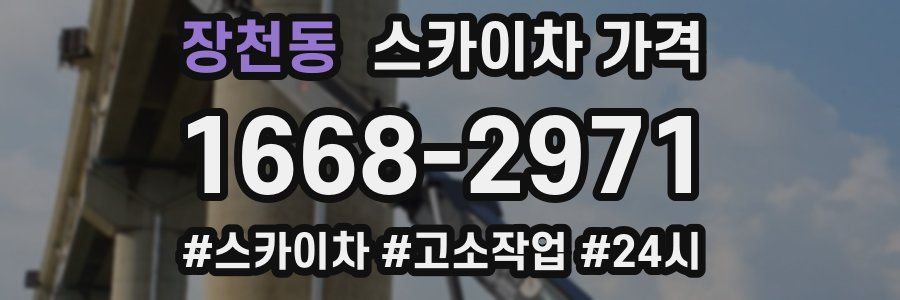 장천동 스카이차 가격