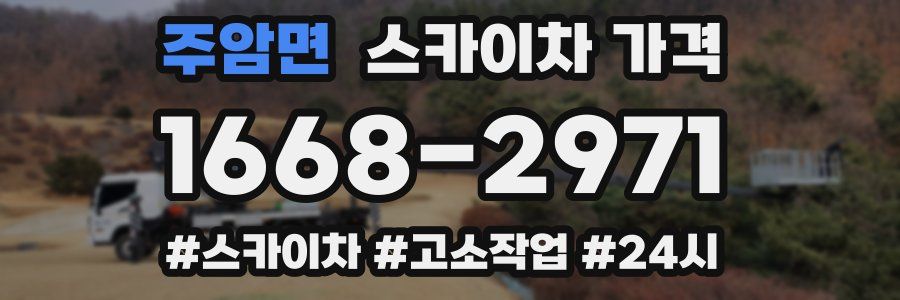 주암면 스카이차 가격