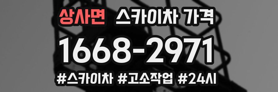 상사면 스카이차 가격