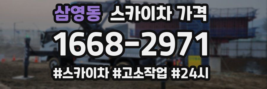 삼영동 스카이차 가격