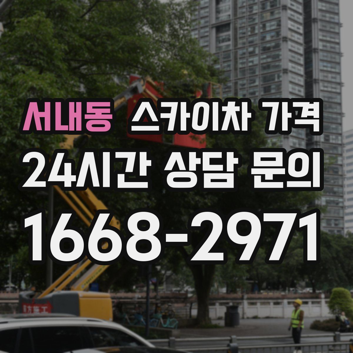 서내동 스카이차 가격