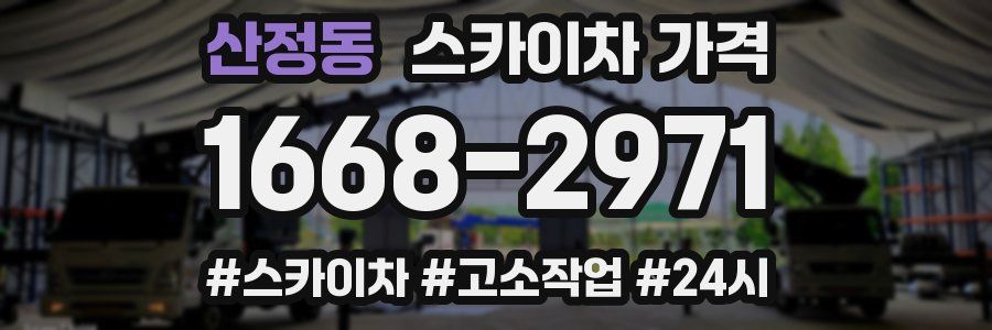 산정동 스카이차 가격