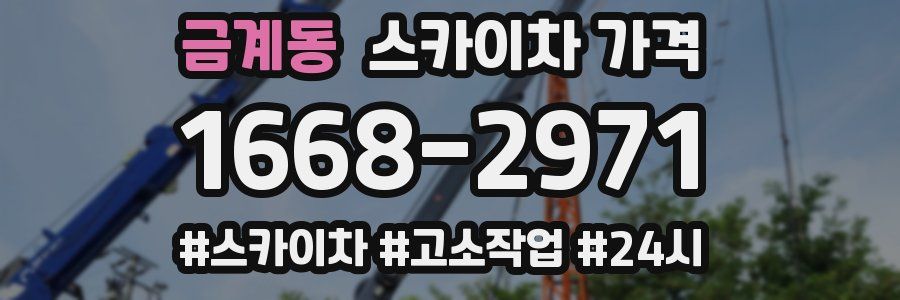 금계동 스카이차 가격