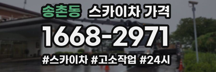 송촌동 스카이차 가격