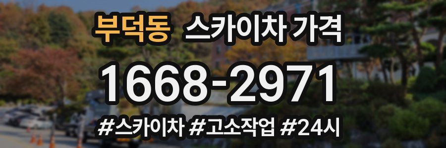 부덕동 스카이차 가격