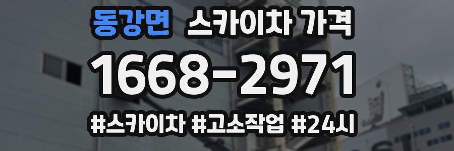 동강면 스카이차 가격