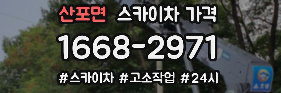 산포면 스카이차 가격