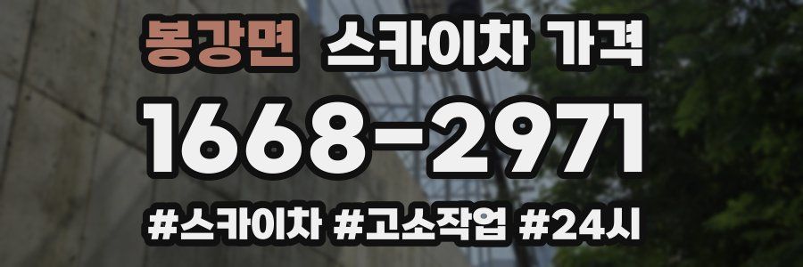 봉강면 스카이차 가격