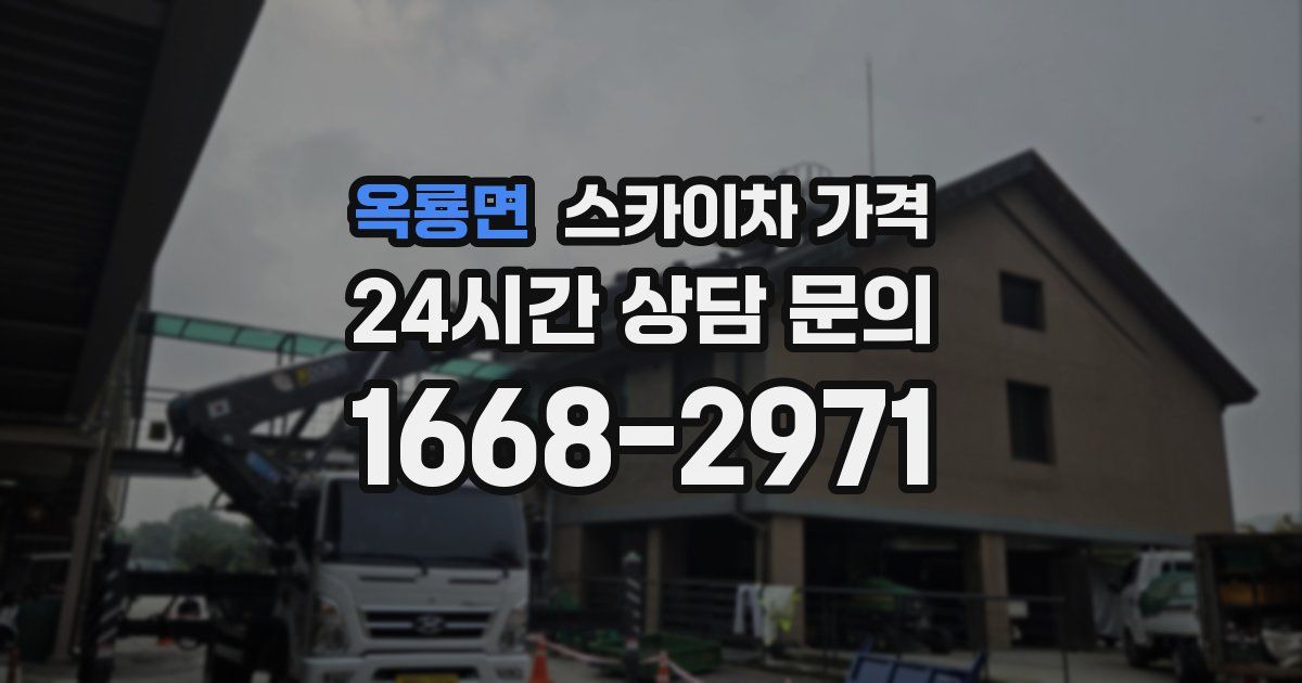 옥룡면 스카이차 가격