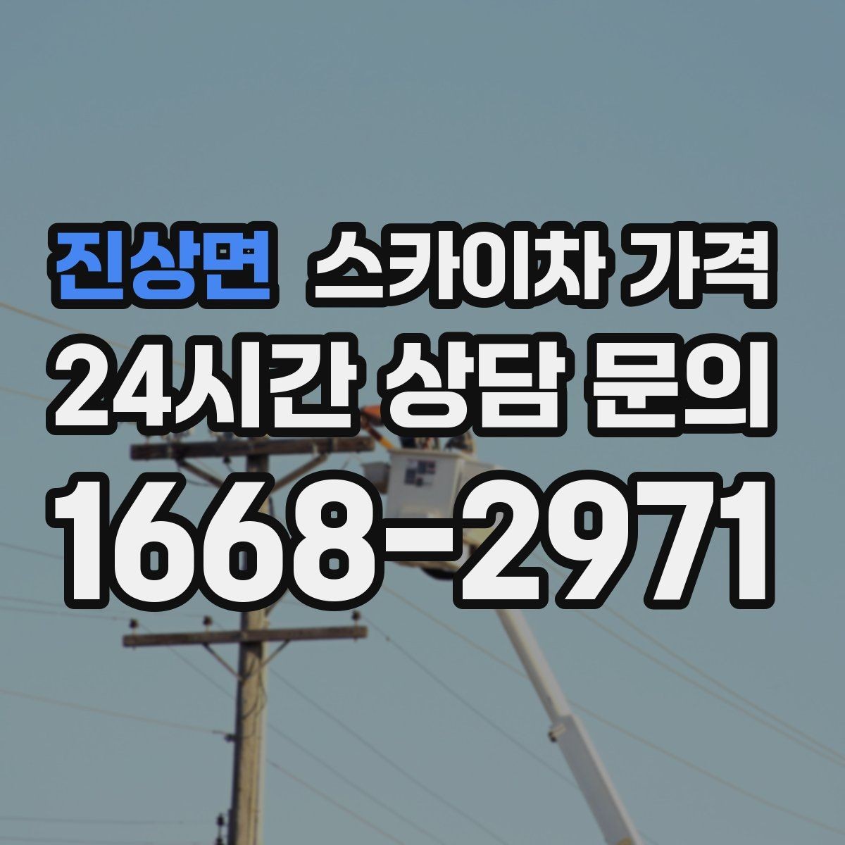 진상면 스카이차 가격 가로수·간판·전선이 동선을 막을 때