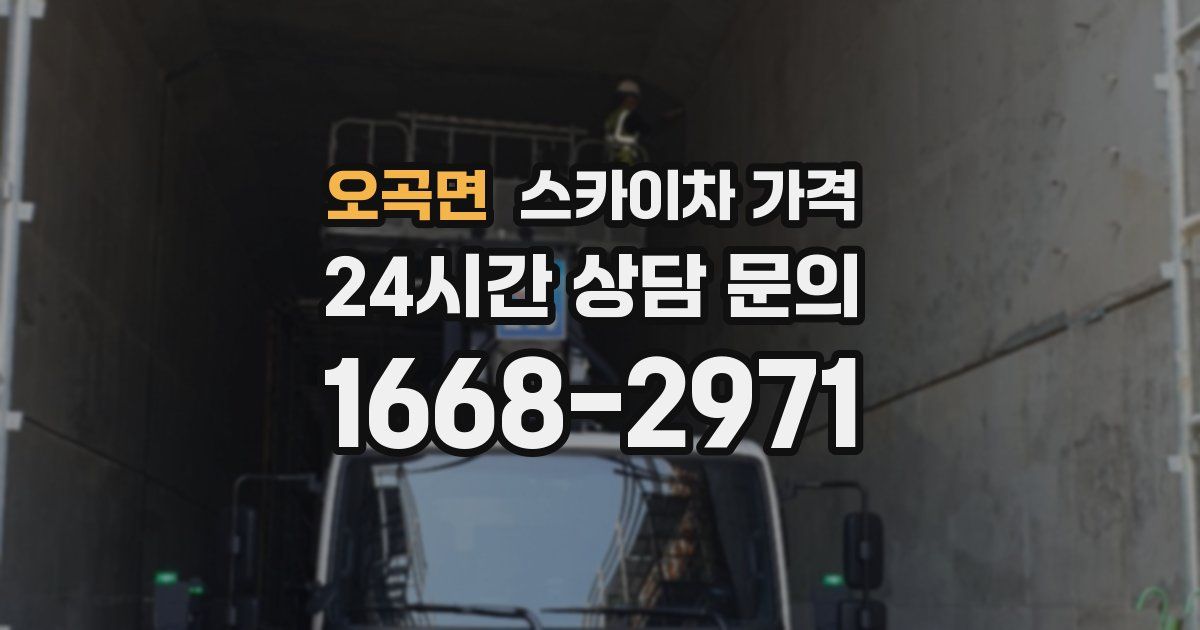 오곡면 스카이차 가격