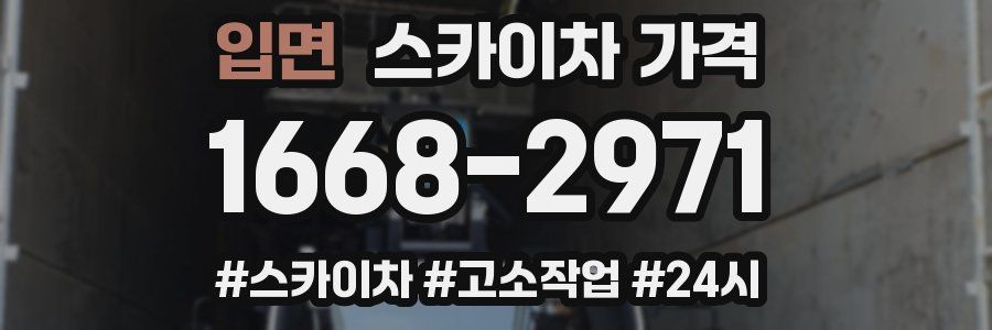 입면 스카이차 가격