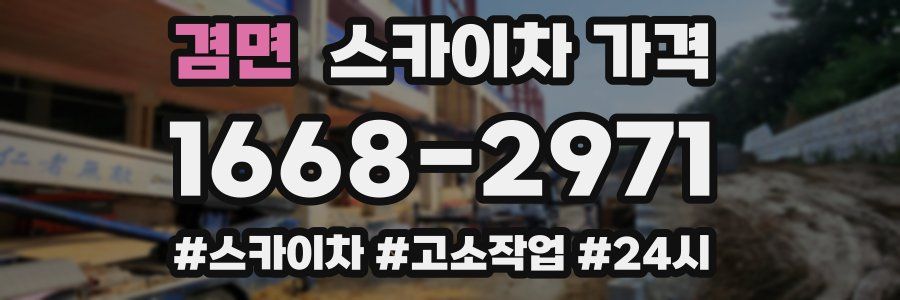 겸면 스카이차 가격