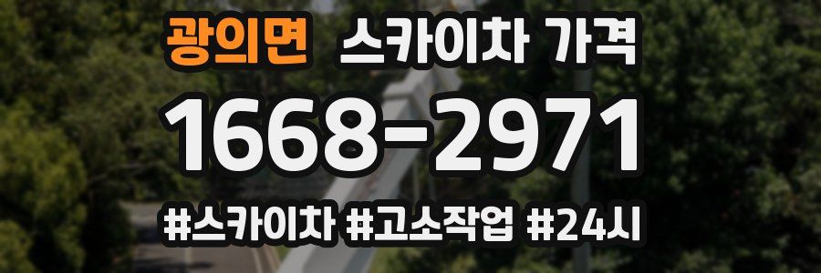 광의면 스카이차 가격