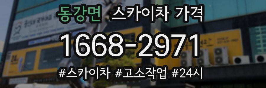 동강면 스카이차 가격