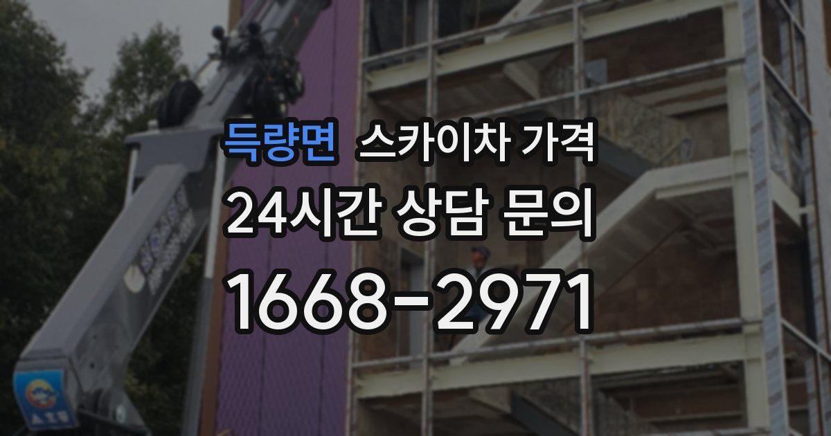 득량면 스카이차 가격