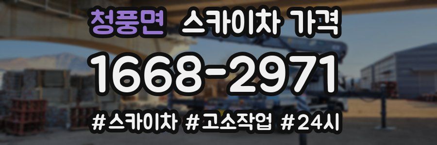 청풍면 스카이차 가격