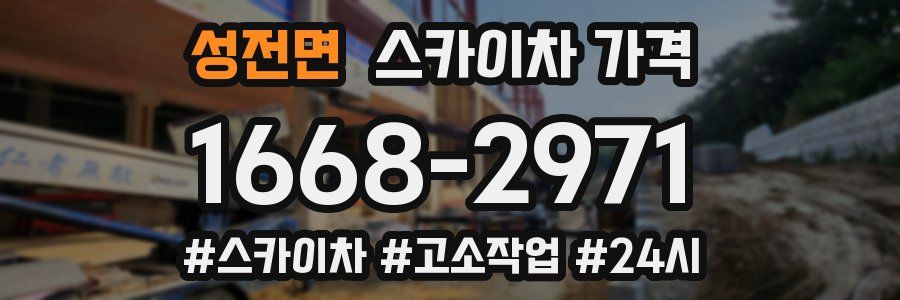 성전면 스카이차 가격