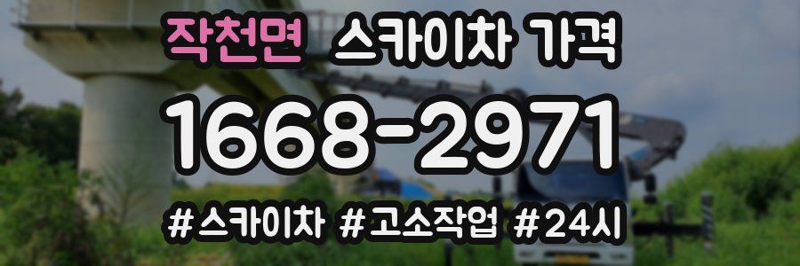 작천면 스카이차 가격