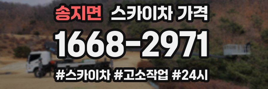 송지면 스카이차 가격