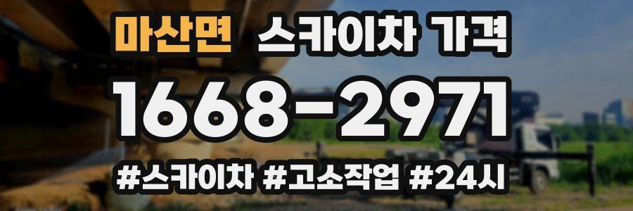 마산면 스카이차 가격