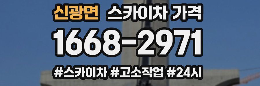 신광면 스카이차 가격