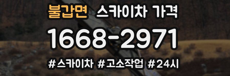 불갑면 스카이차 가격