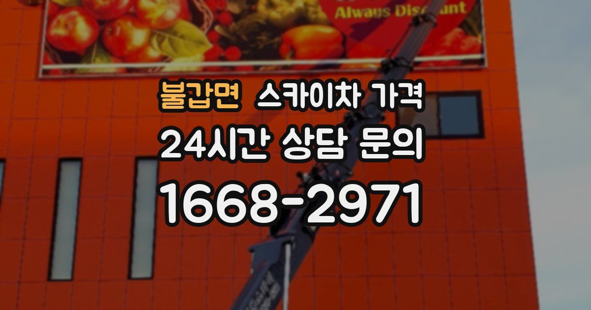 불갑면 스카이차 가격