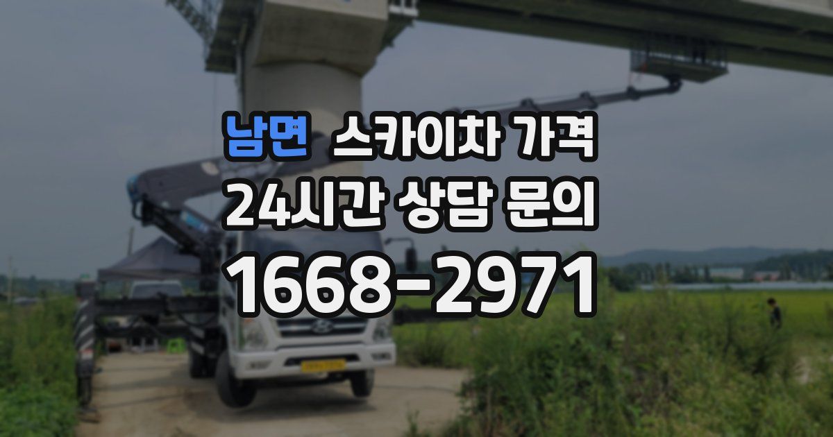 남면 스카이차 가격