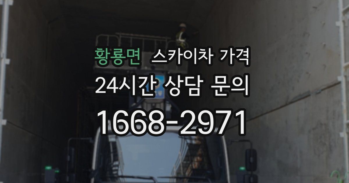 황룡면 스카이차 가격