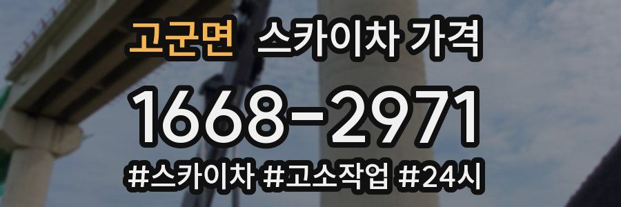 고군면 스카이차 가격