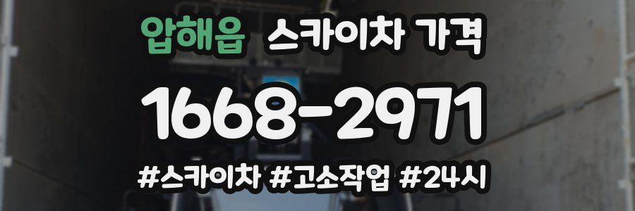 압해읍 스카이차 가격