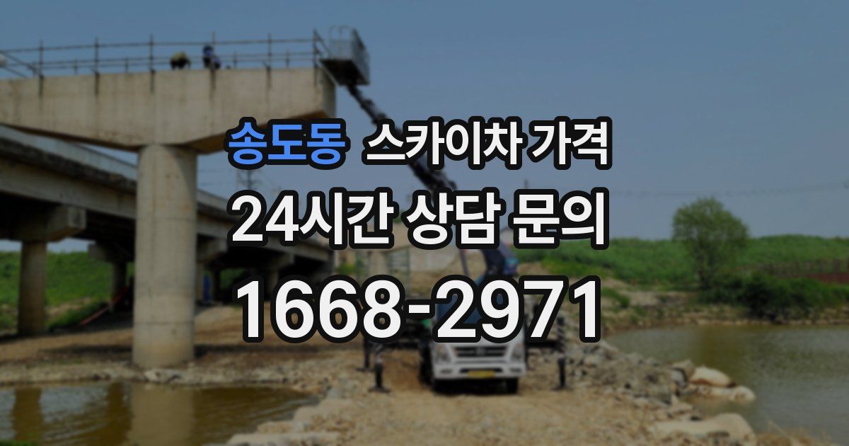 송도동 스카이차 가격