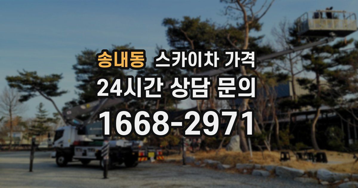 송내동 스카이차 가격