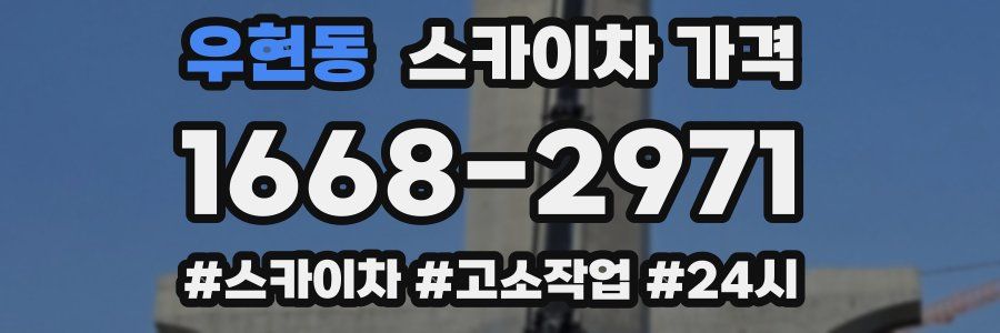 우현동 스카이차 가격