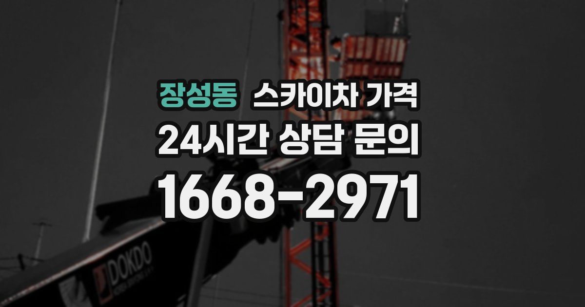 장성동 스카이차 가격