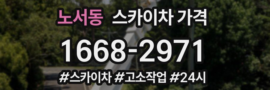 노서동 스카이차 가격