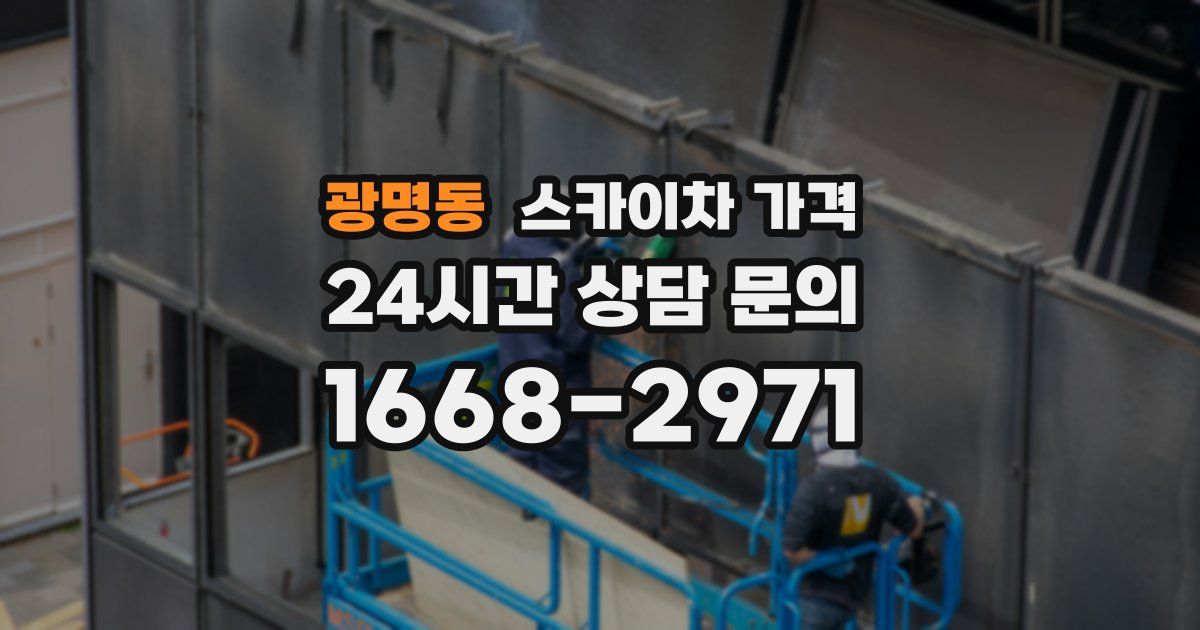 광명동 스카이차 가격