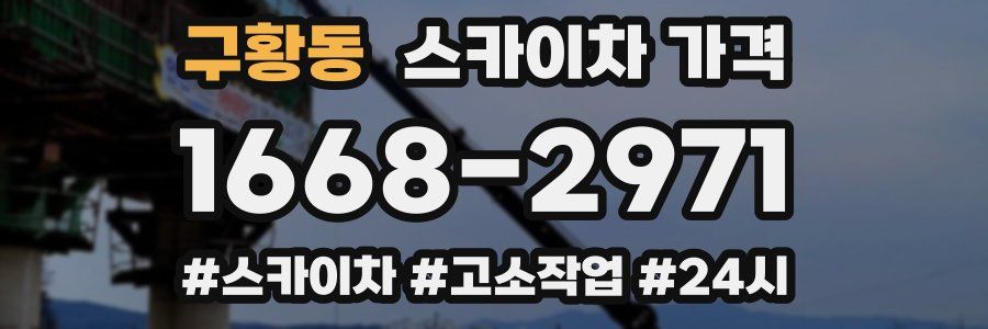 구황동 스카이차 가격