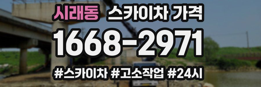 시래동 스카이차 가격