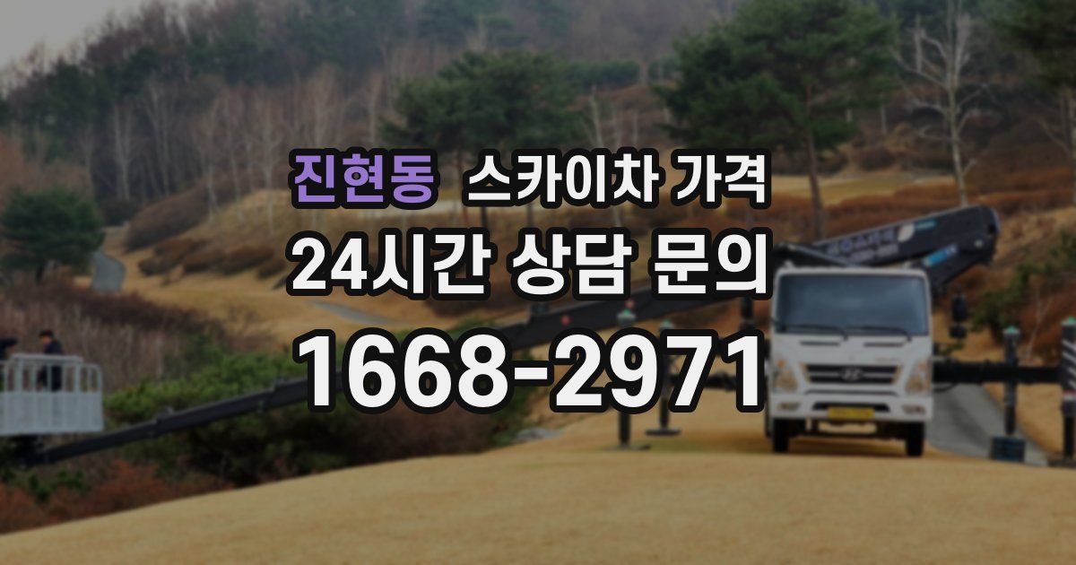 진현동 스카이차 가격