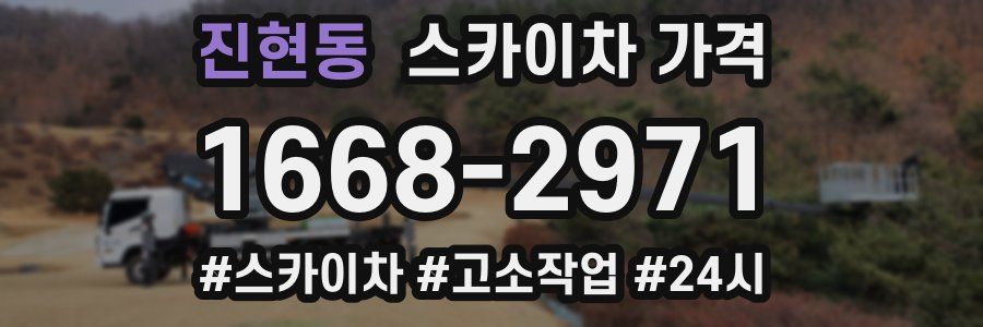 진현동 스카이차 가격