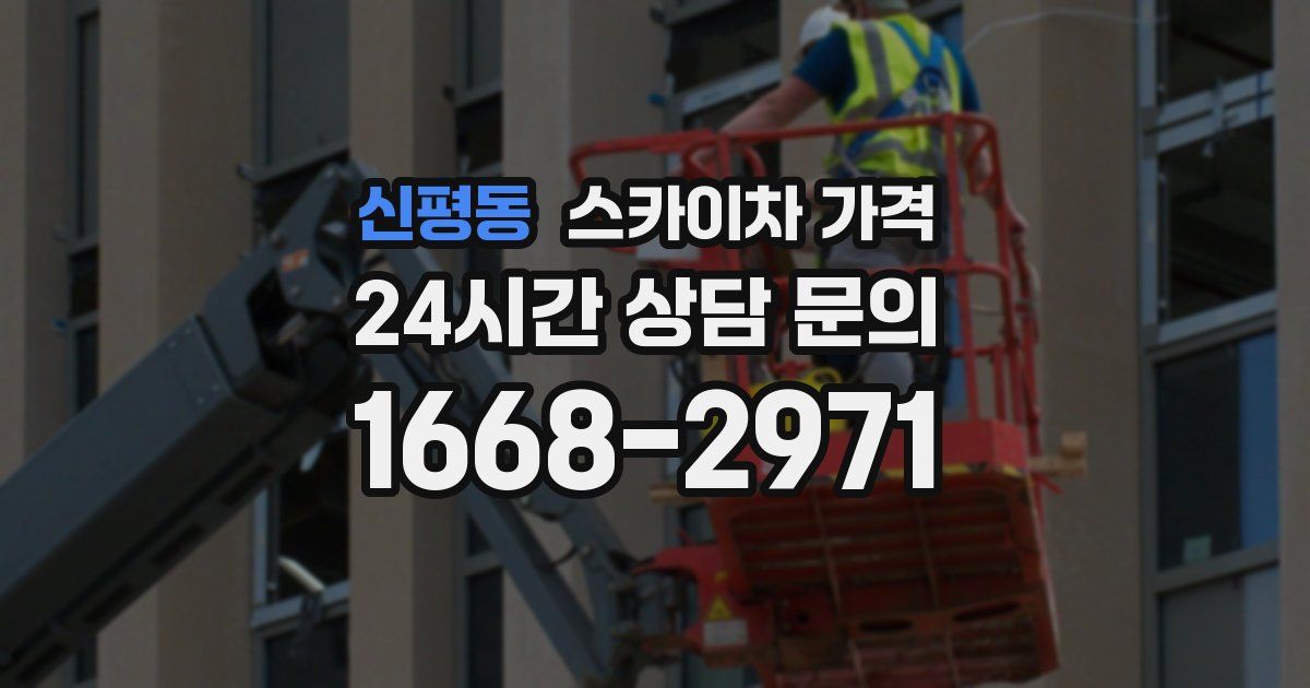 신평동 스카이차 가격