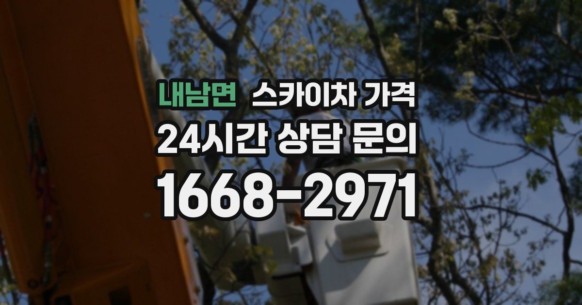 내남면 스카이차 가격