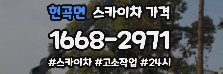 현곡면 스카이차 가격