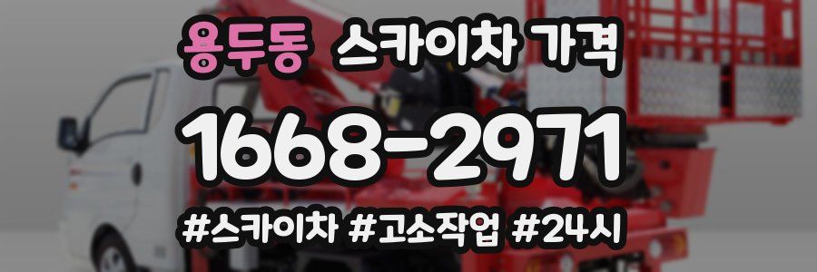 용두동 스카이차 가격