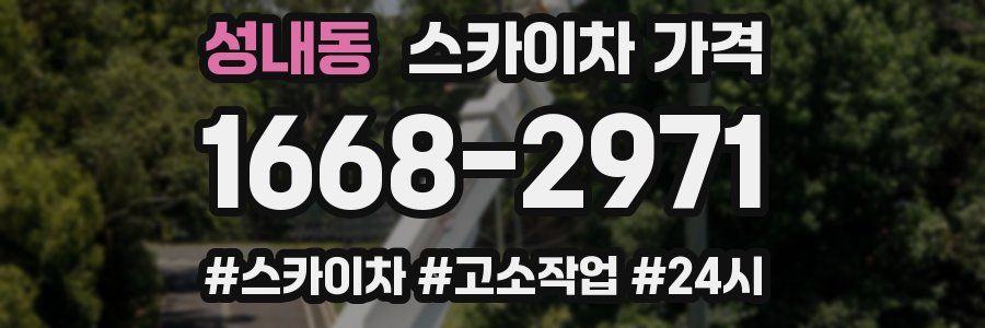 성내동 스카이차 가격