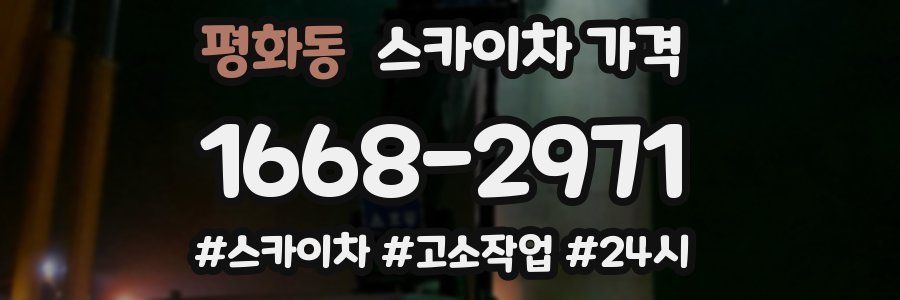 평화동 스카이차 가격