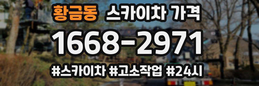 황금동 스카이차 가격